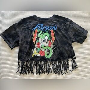 Poison Cropped Tassel Band Tee - small